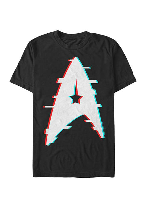 Glitch Logo of Academy Graphic T-Shirt