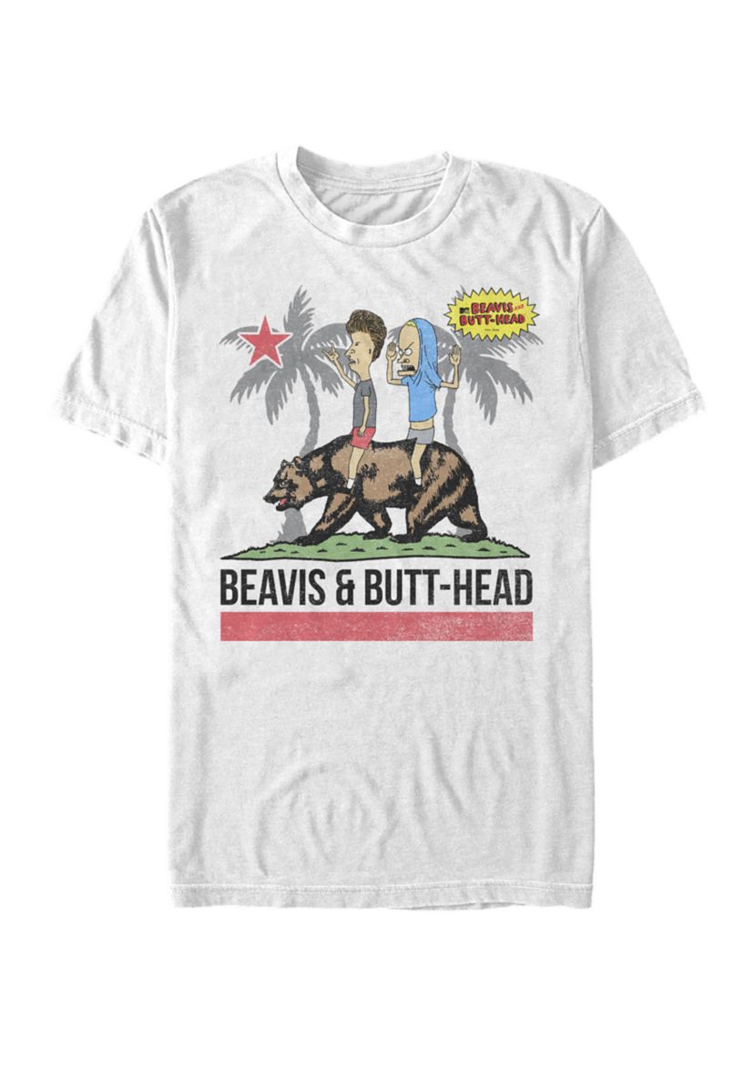 Bevis and Butthead California Bear Ridin Short Sleeve T-Shirt