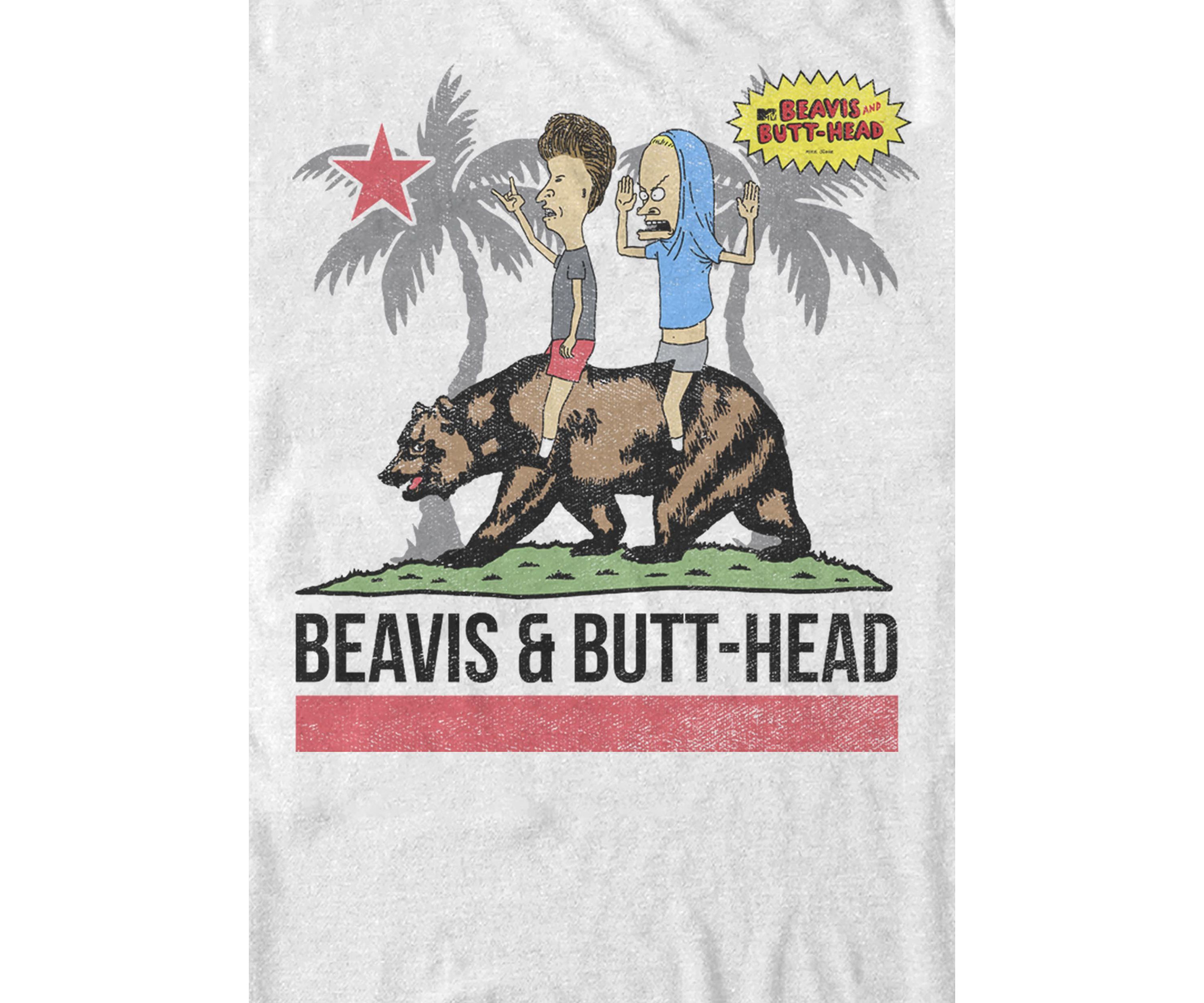 Bevis and Butthead California Bear Ridin Short Sleeve T-Shirt