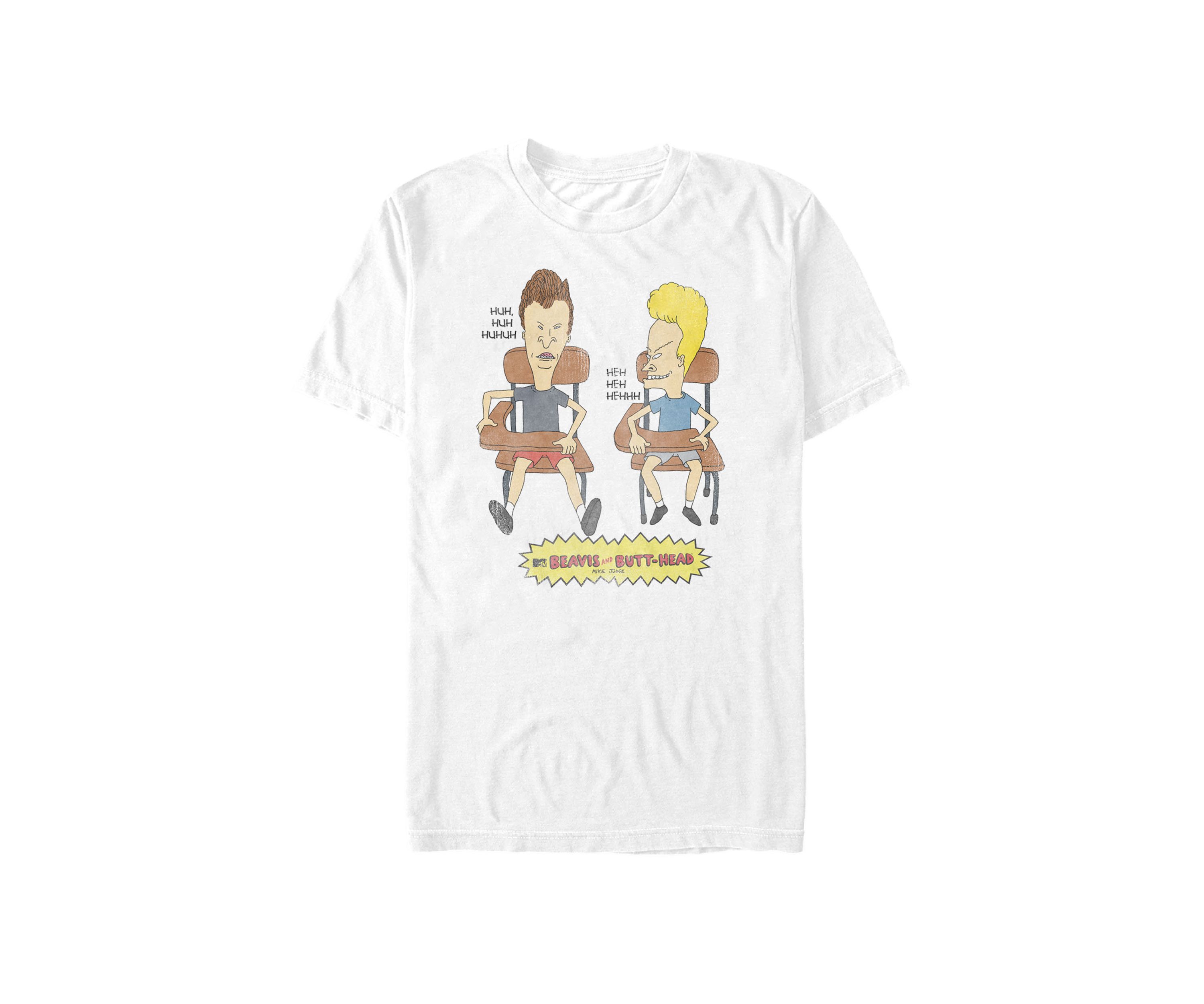 Bevis and Butthead Classroom Shenanigans Short Sleeve T-Shirt