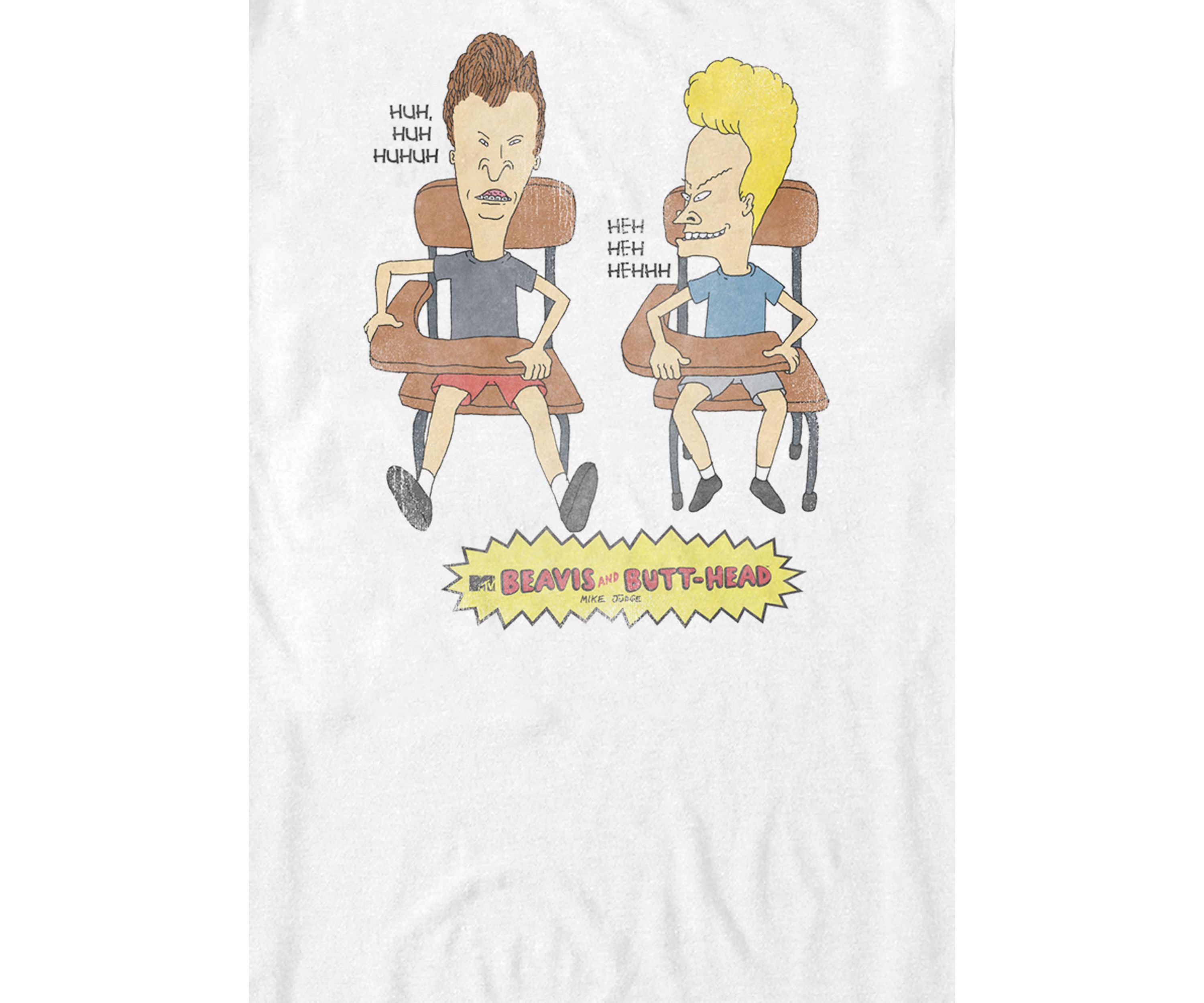 Bevis and Butthead Classroom Shenanigans Short Sleeve T-Shirt