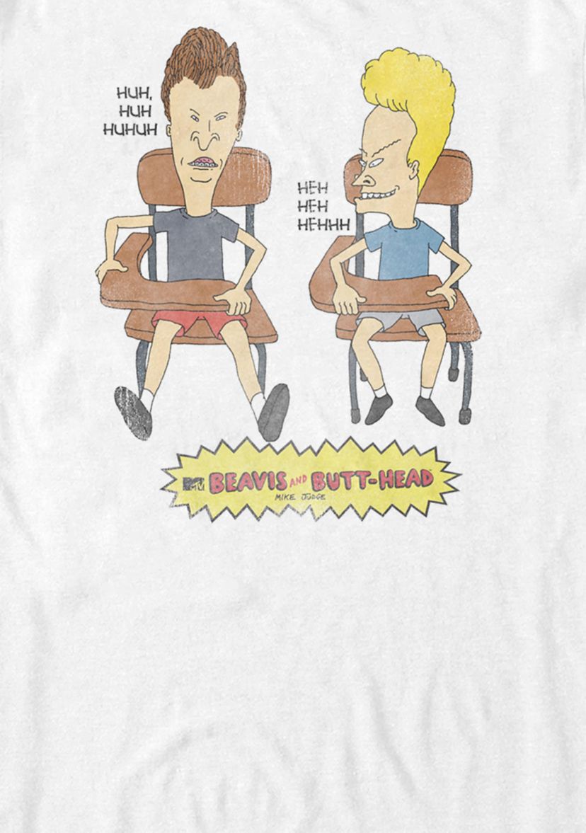 Bevis and Butthead Classroom Shenanigans Short Sleeve T-Shirt