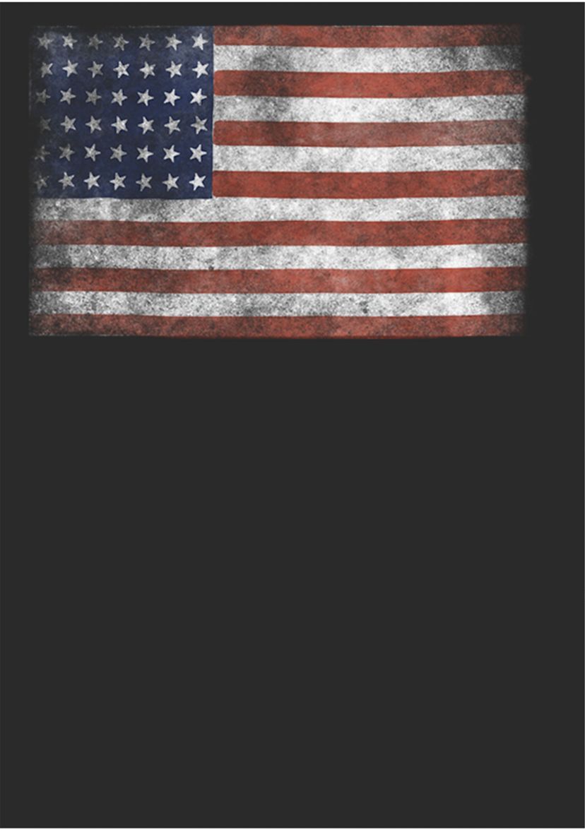 Big & Tall Chin Up Flag Graphic Short Sleeve T-Shirt