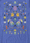  Adventure Time Kaleidoscope Short Sleeve Graphic T-Shirt