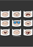 Finn Many Faces Graphic T-Shirt