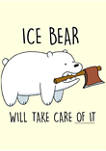 Ice Bear Take Care Graphic T-Shirt