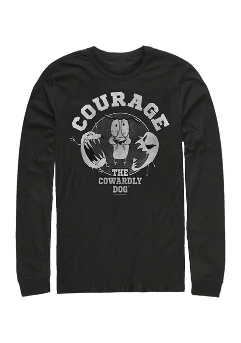 Cartoon Network Courage Badge Graphic Long Sleeve T-Shirt