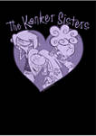 Juniors Kanker Sisters Heart Graphic T-Shirt