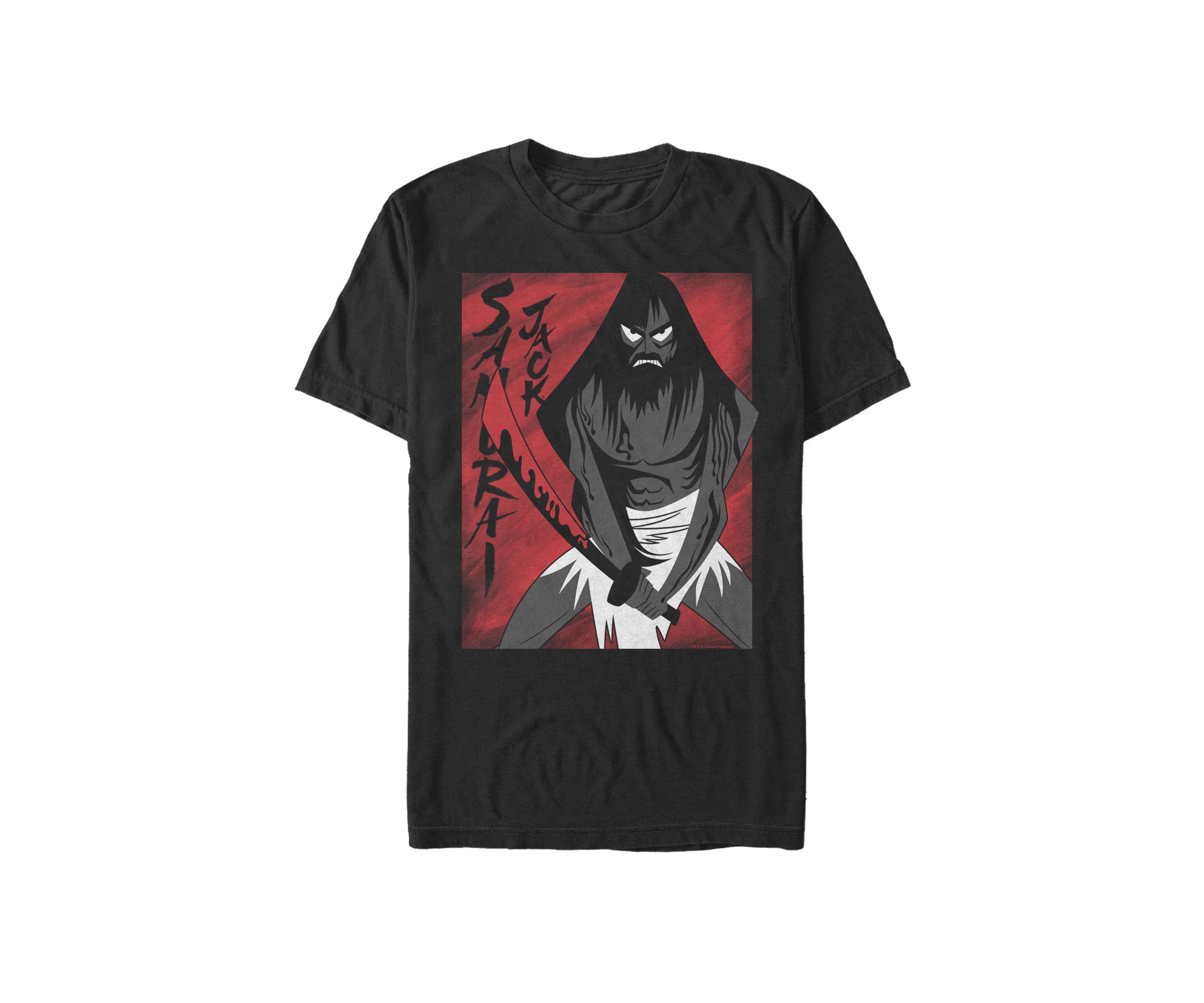 Samurai Jack Seeing Red Vengeance Is Near Short Sleeve Graphic T-Shirt