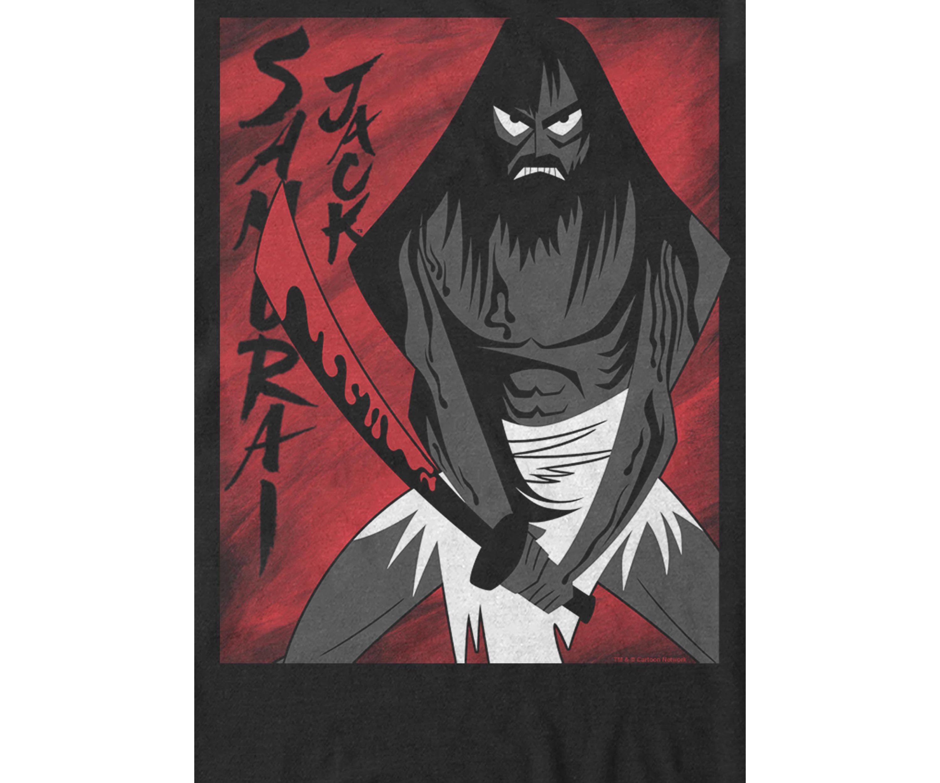 Samurai Jack Seeing Red Vengeance Is Near Short Sleeve Graphic T-Shirt