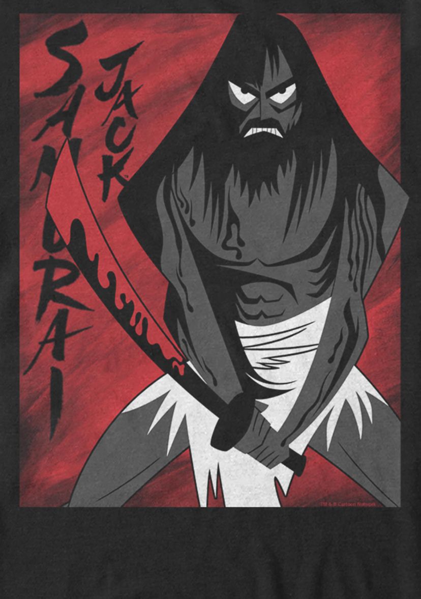 Samurai Jack Seeing Red Vengeance Is Near Short Sleeve Graphic T-Shirt