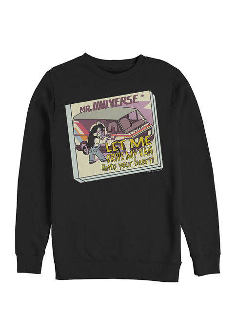 Cartoon Network Drive Van Graphic Crew Fleece Sweatshirt