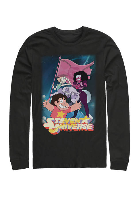 Cartoon Network Flag Gems Graphic Long Sleeve T-Shirt