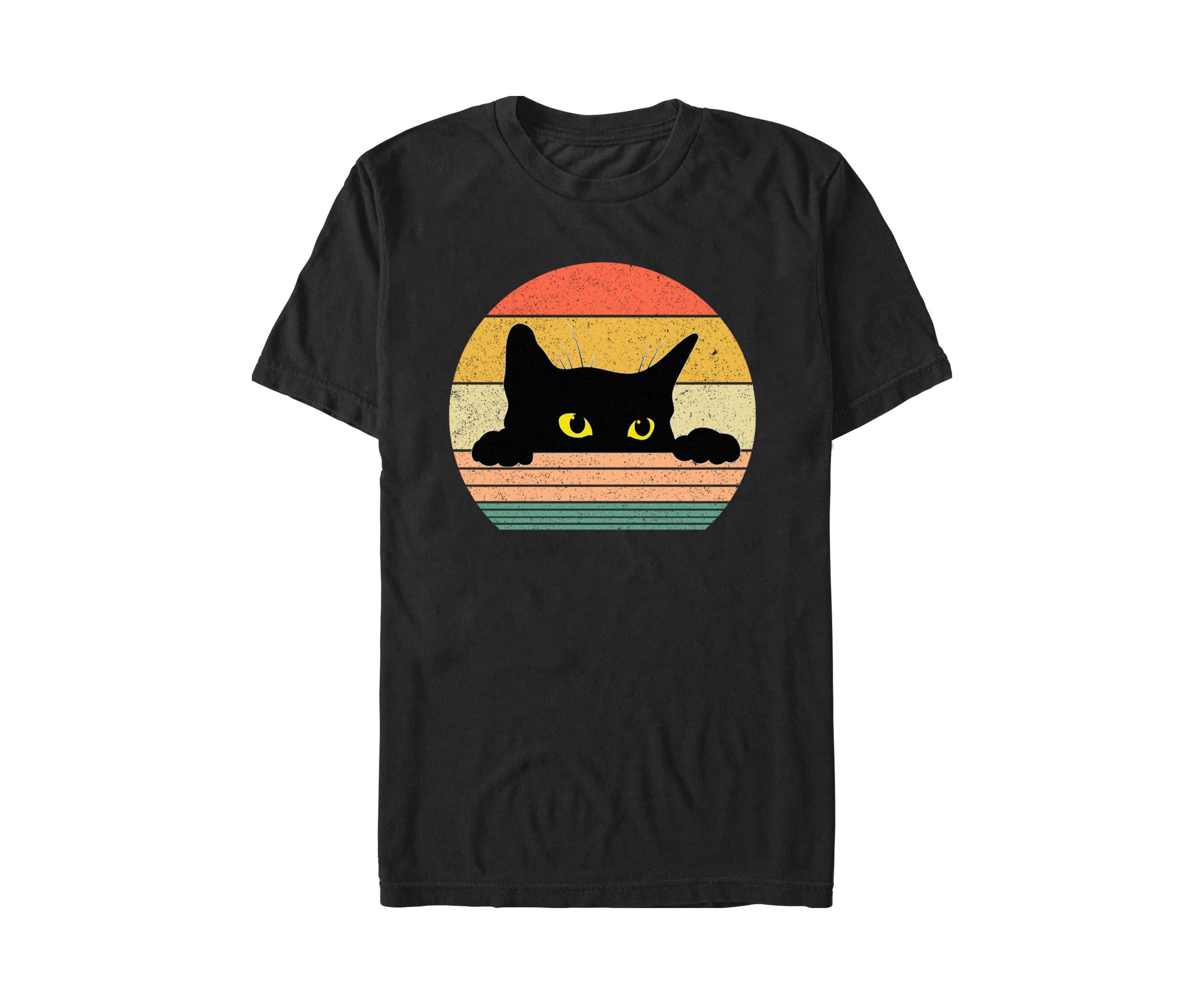 Cat Tee Retro Style Graphic T-Shirt