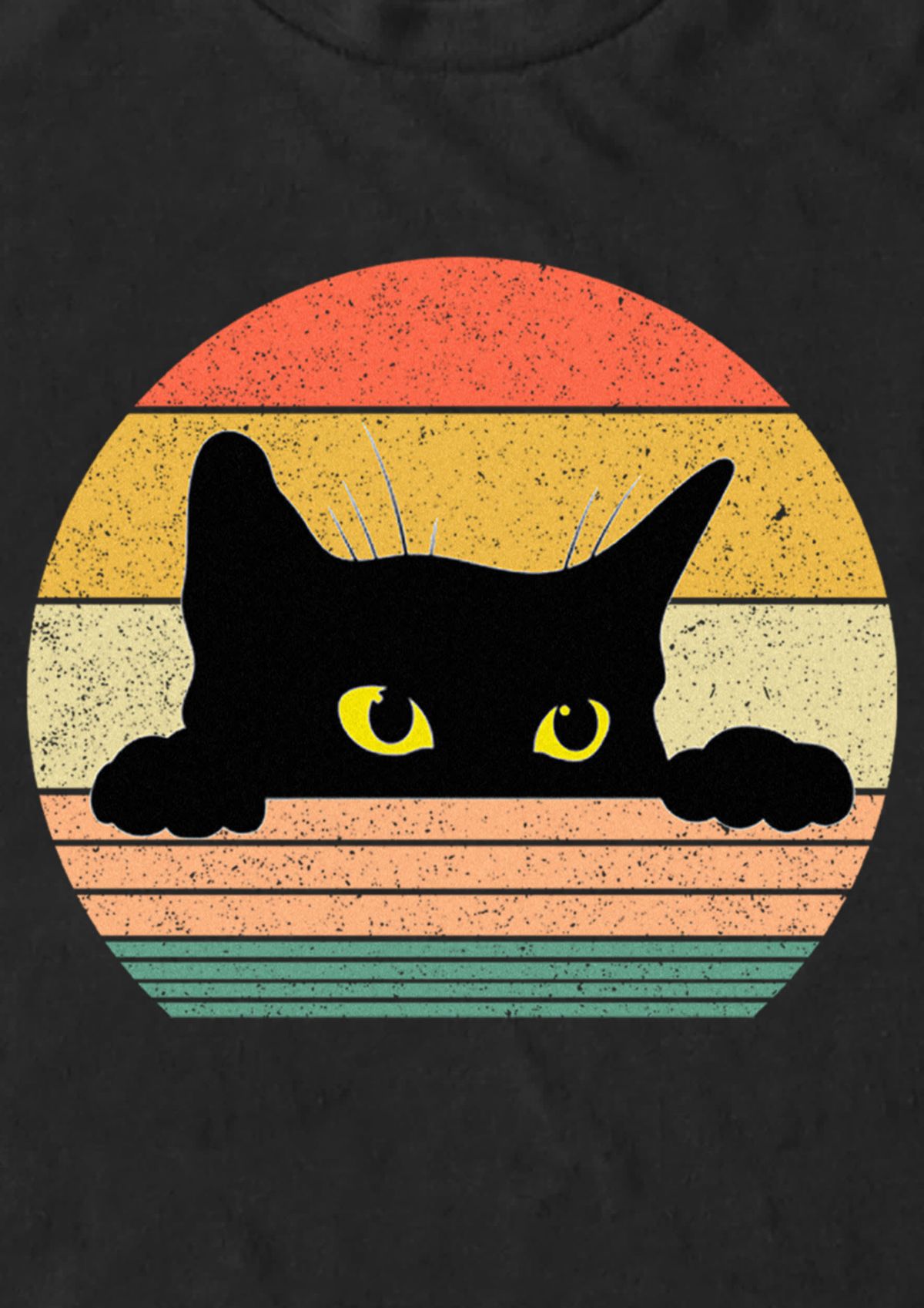 Cat Tee Retro Style Graphic T-Shirt