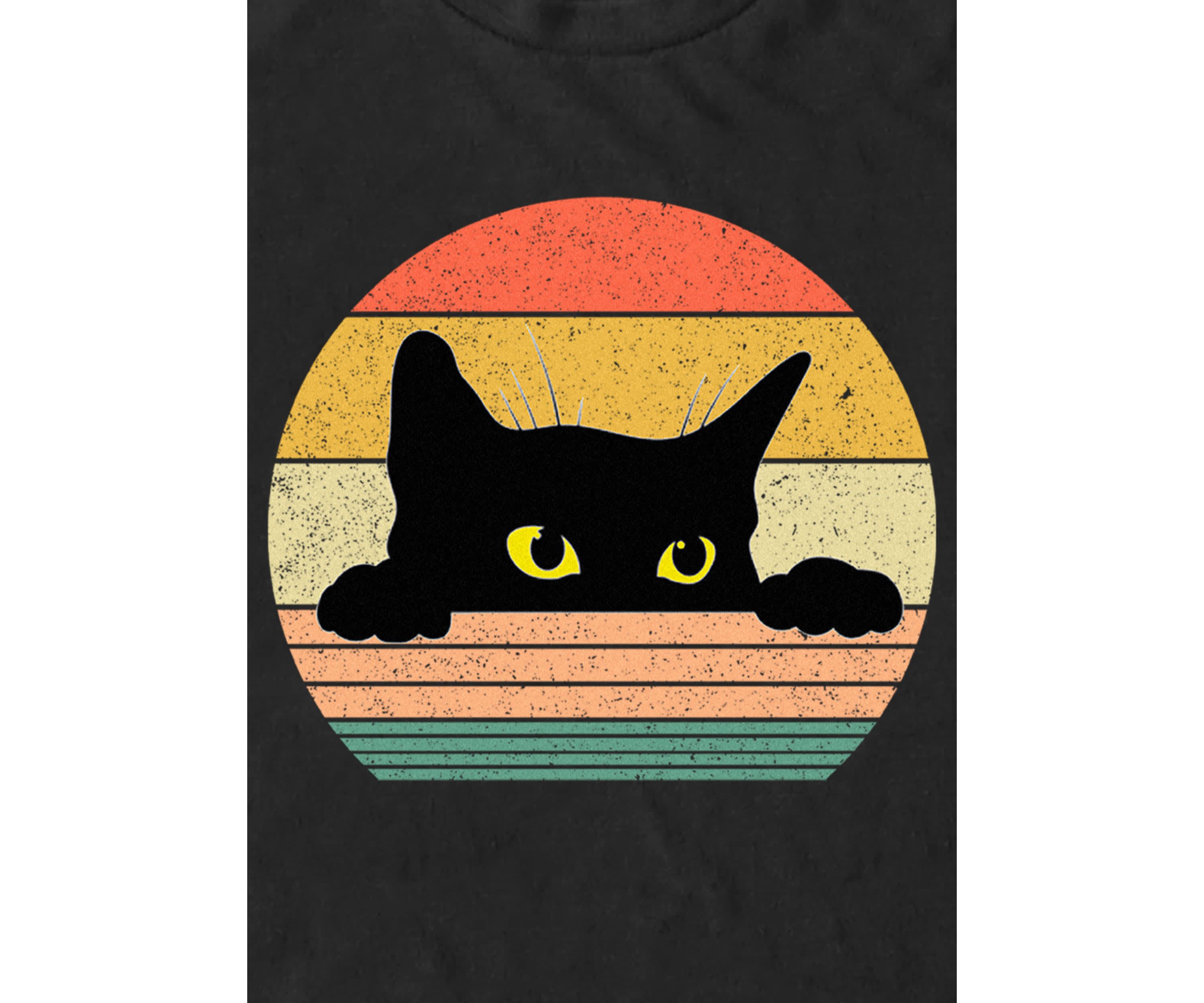 Cat Tee Retro Style Graphic T-Shirt