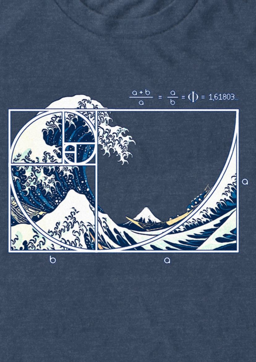 The Great Fibonacci Wave Graphic T-Shirt