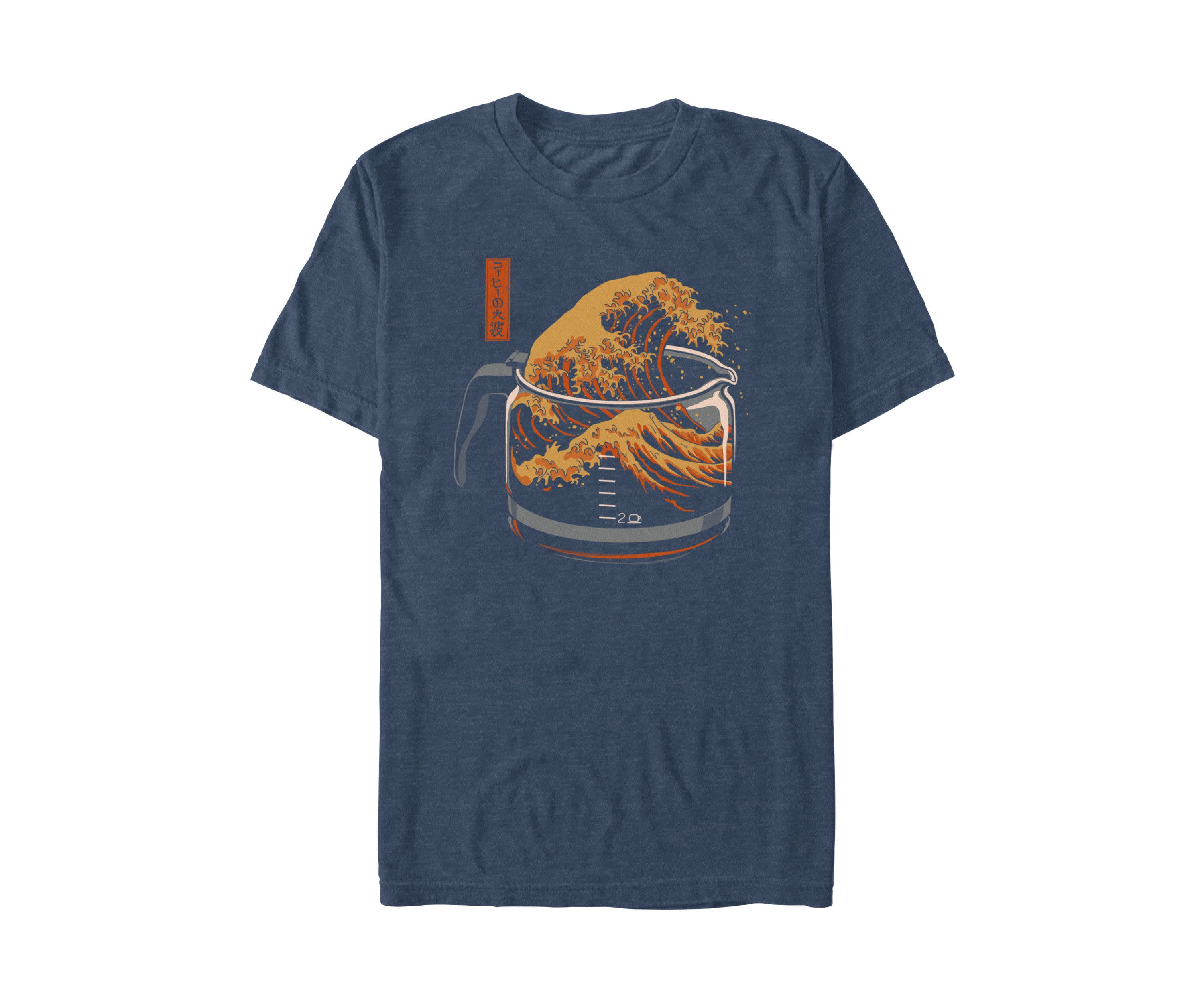 The Great Wave Of Coffee Graphic T-Shirt