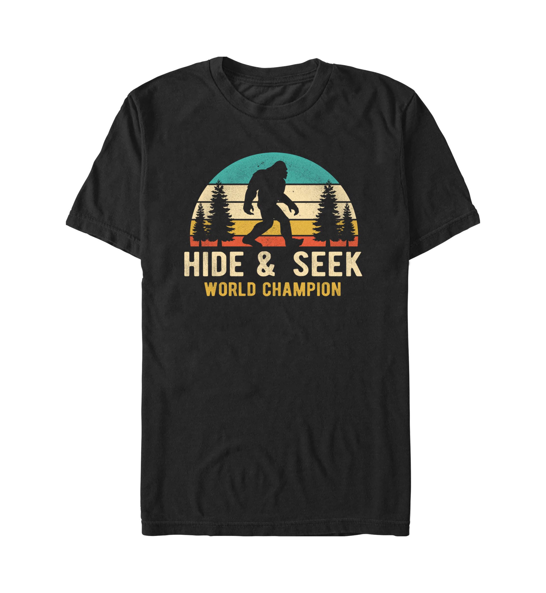 Bigfoot Hide And Seek World Champion Graphic T-Shirt
