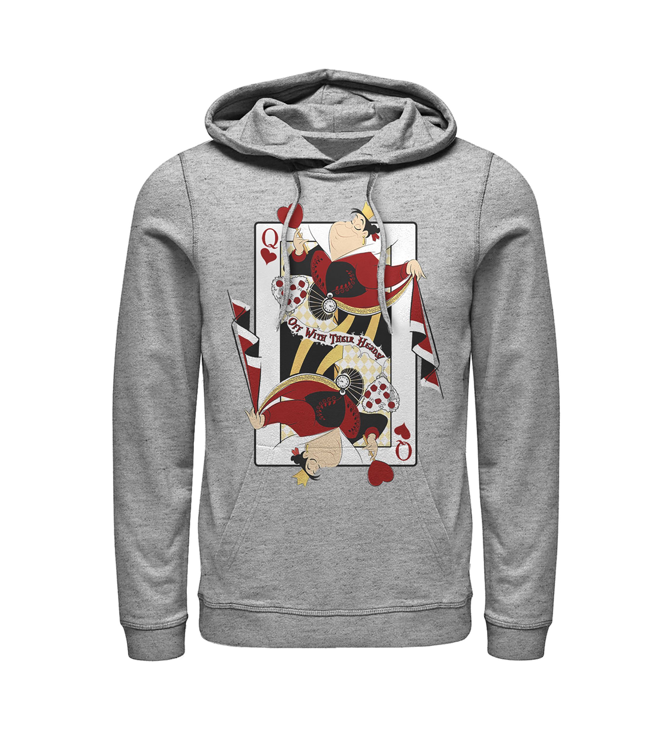 Queen of Hearts Fleece Graphic  Hoodie