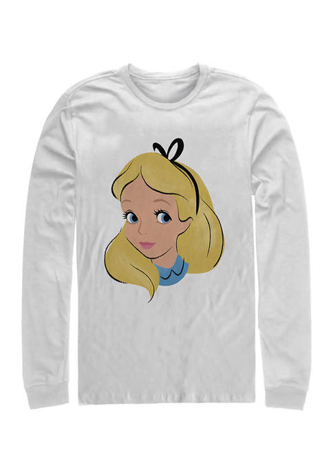 Disney® Big Face Long Sleeve Crew Graphic T-Shirt
