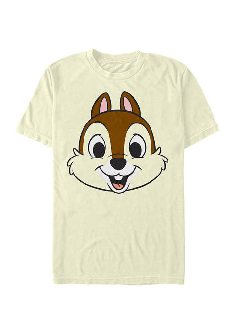 Disney® Chip Big Face Short Sleeve Graphic T-Shirt