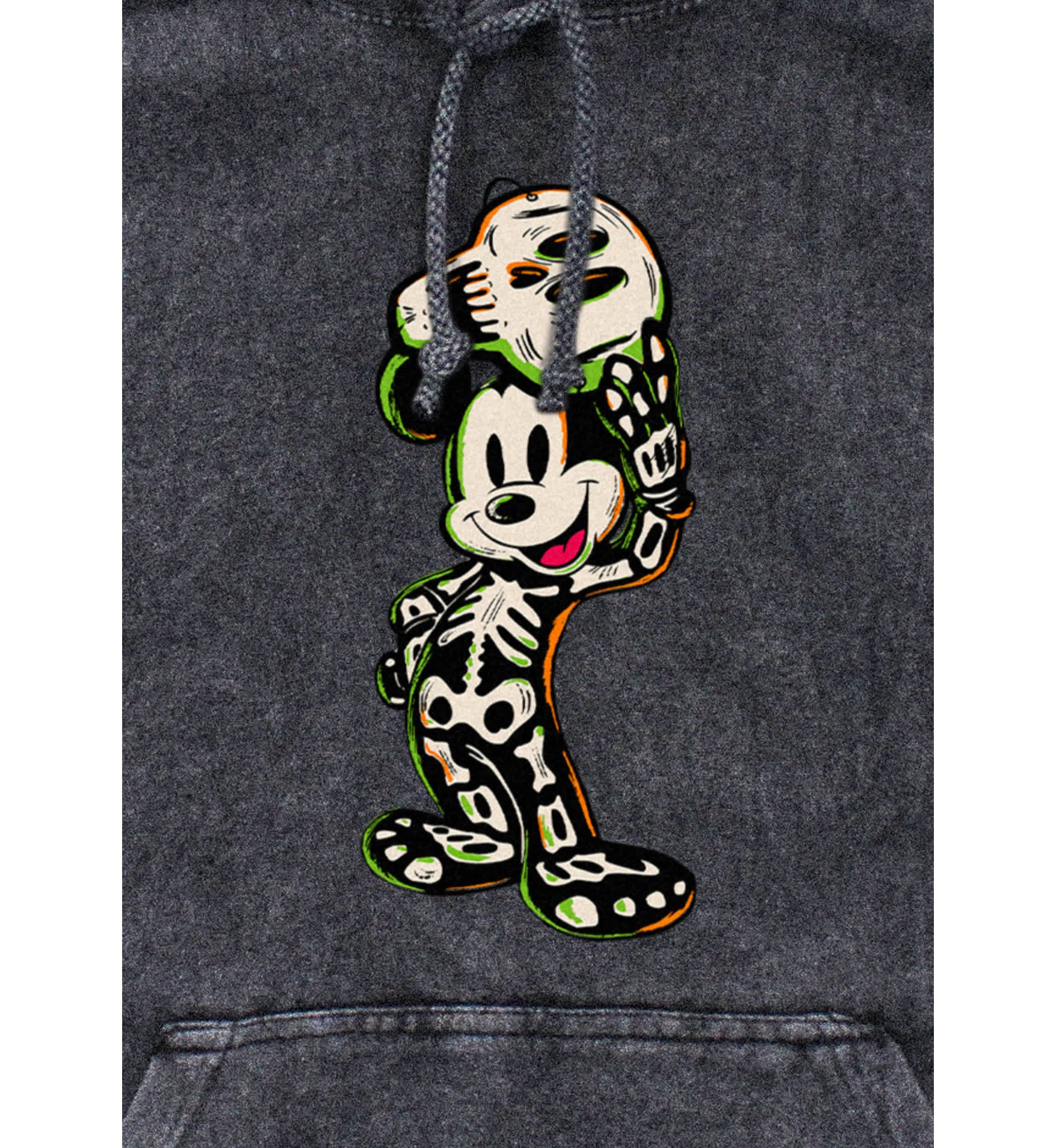 Mickey Skeleton Graphic Fleece Hoodie