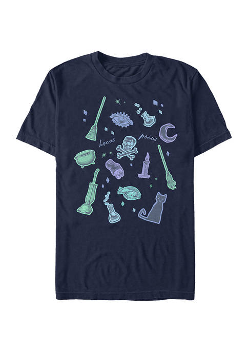 Hocus Pocus Spooky Jumble Short Sleeve Graphic T-Shirt