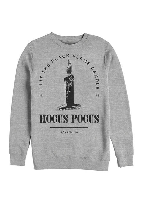 Hocus Pocus Candle Stamp Crew Fleece Graphic Sweatshirt