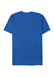 Juniors Stitch Face Large Graphic Short Sleeve T-Shirt