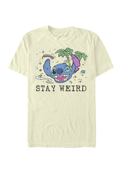 Disney® Trippy Stitch Graphic Short Sleeve T-Shirt