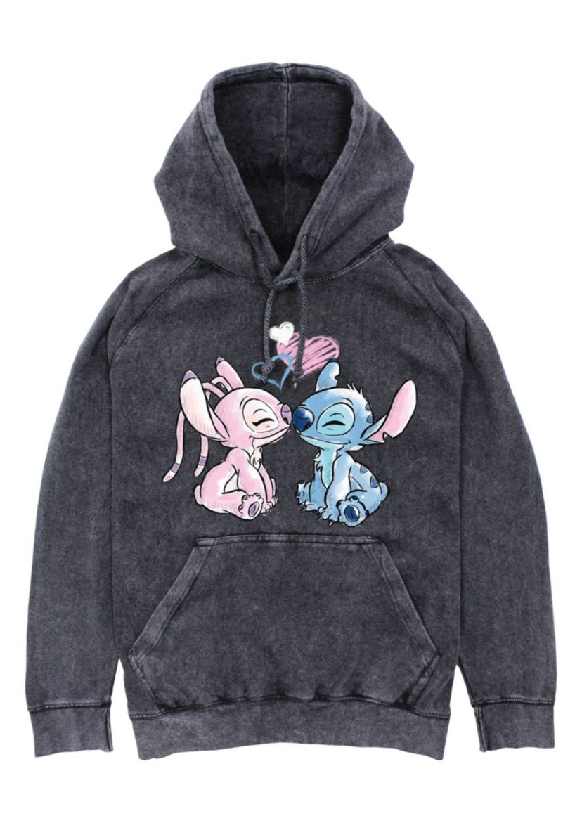 Stitch Angel Graphic Fleece Hoodie
