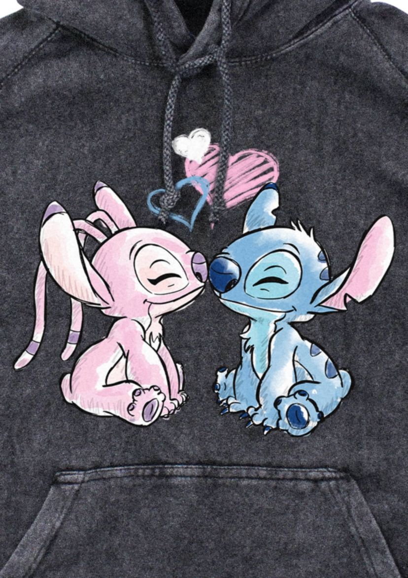Stitch Angel Graphic Fleece Hoodie