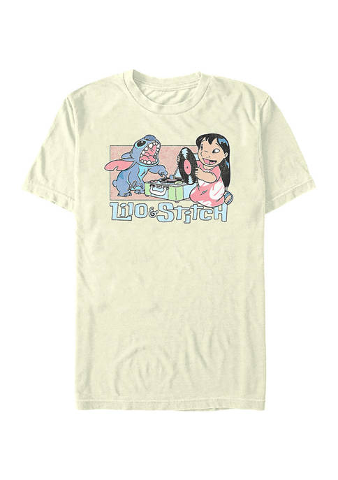 Lilo and Stitch Duo Records Graphic T-Shirt