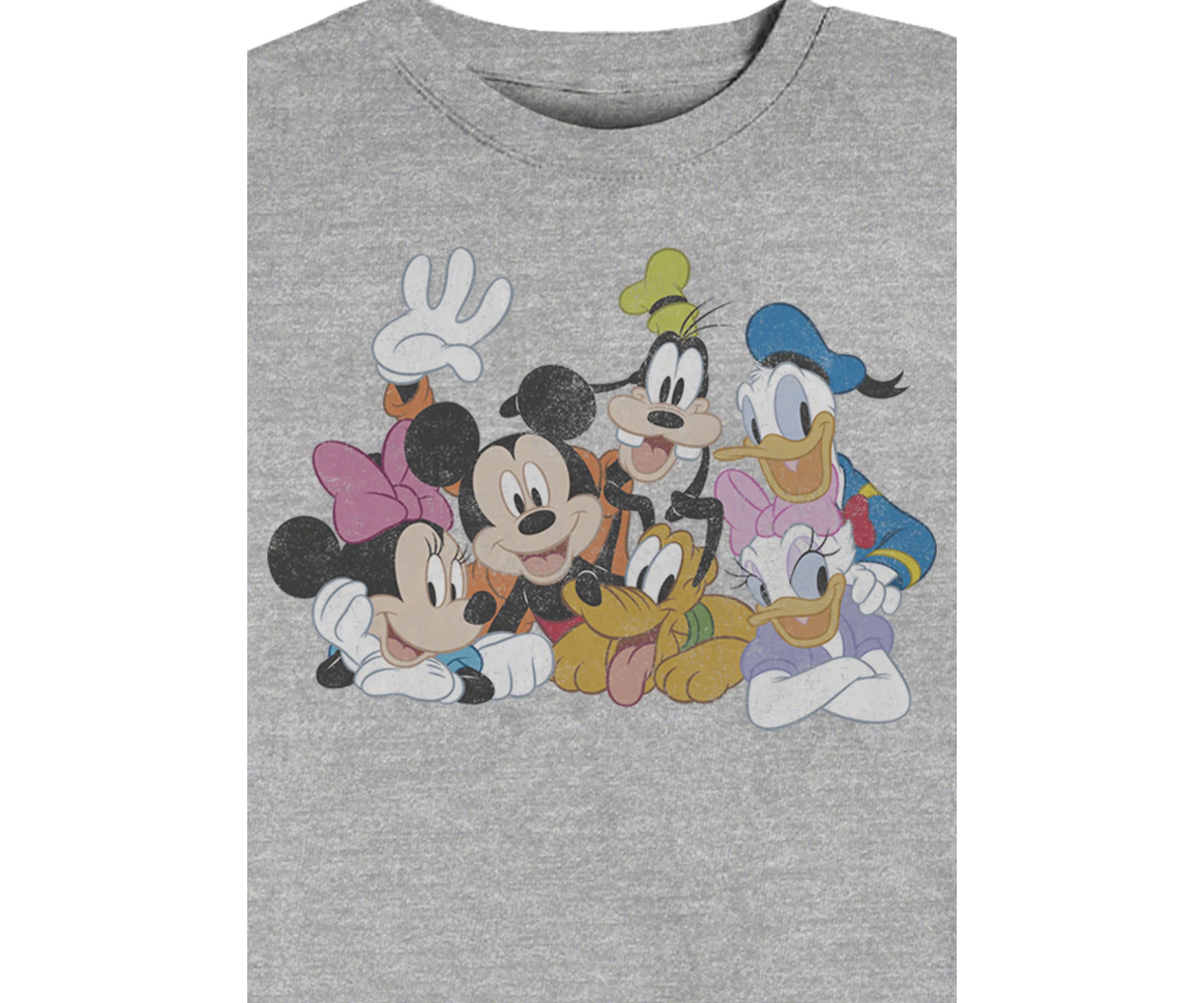 Mickey Group Graphic Crew Fleece Sweatshirt