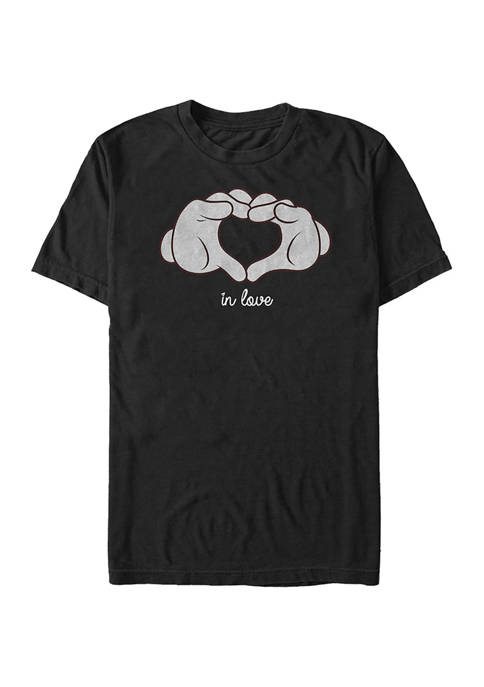 Disney® Glove Heart Graphic Short Sleeve T-Shirt
