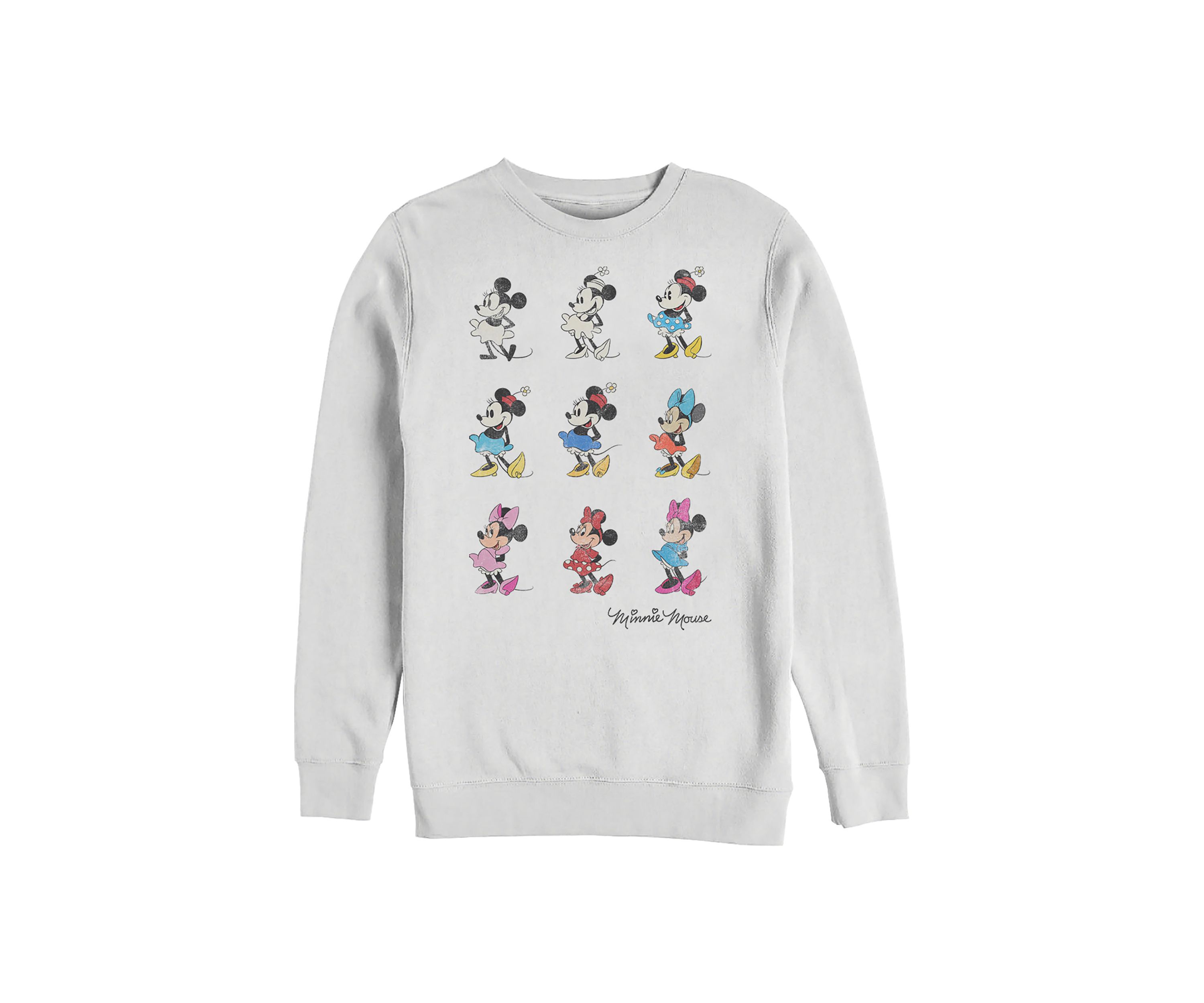 Minnie Evolution Crew Fleece Graphic Sweatshirt