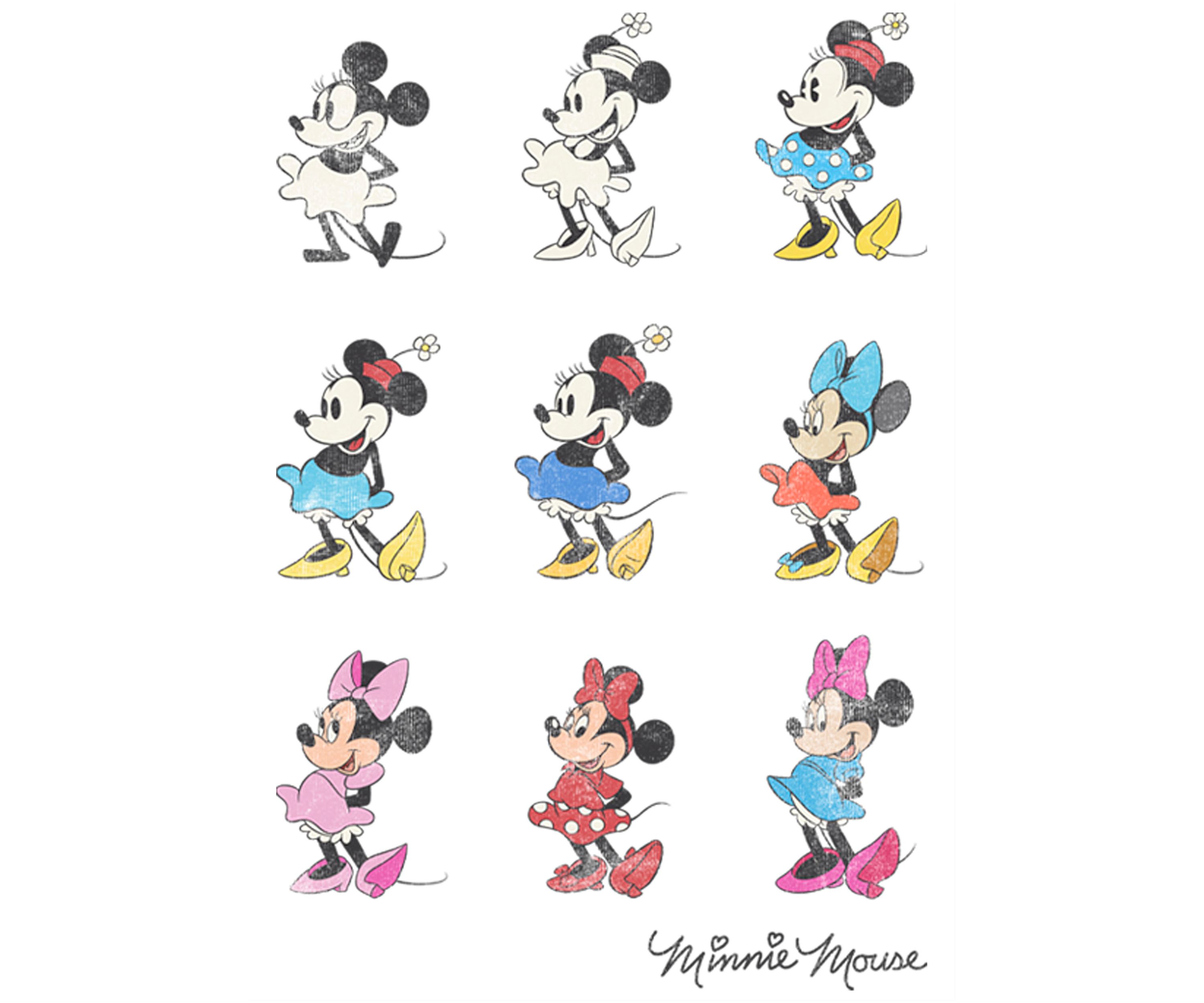 Minnie Evolution Crew Fleece Graphic Sweatshirt