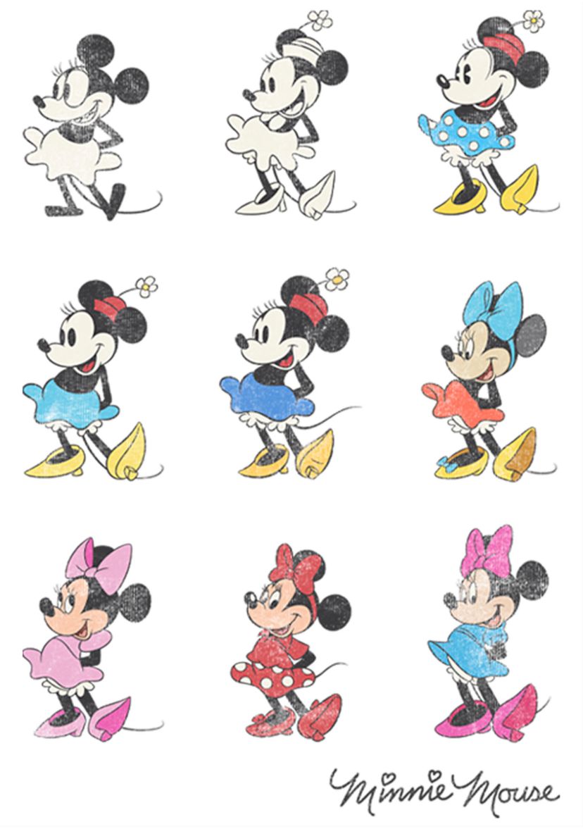 Minnie Evolution Crew Fleece Graphic Sweatshirt
