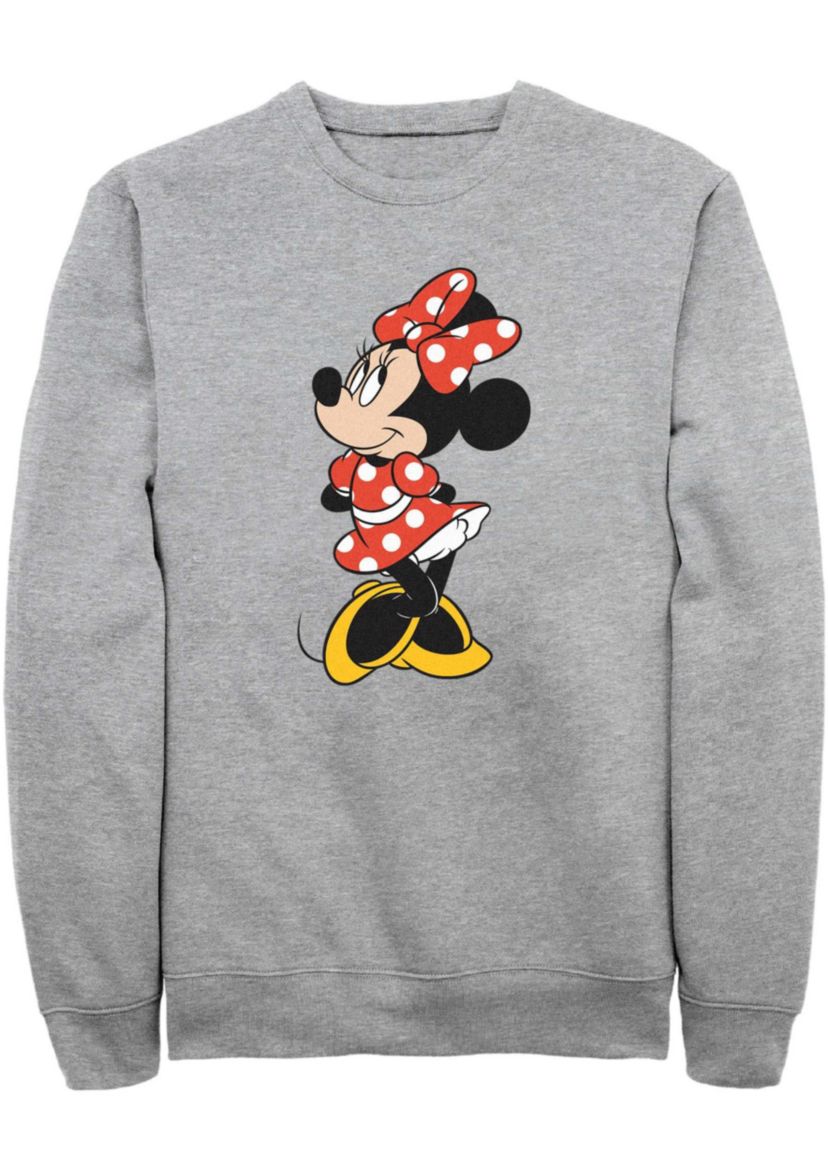 Traditional Minnie Graphic Crew Fleece Sweatshirt