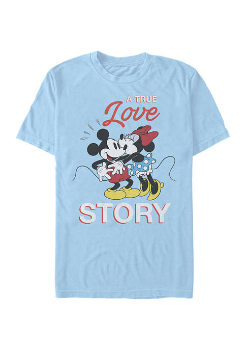  True Love Story Graphic Short Sleeve T-Shirt