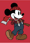 Lumberjack Mickey Crew Fleece Graphic Sweatshirt