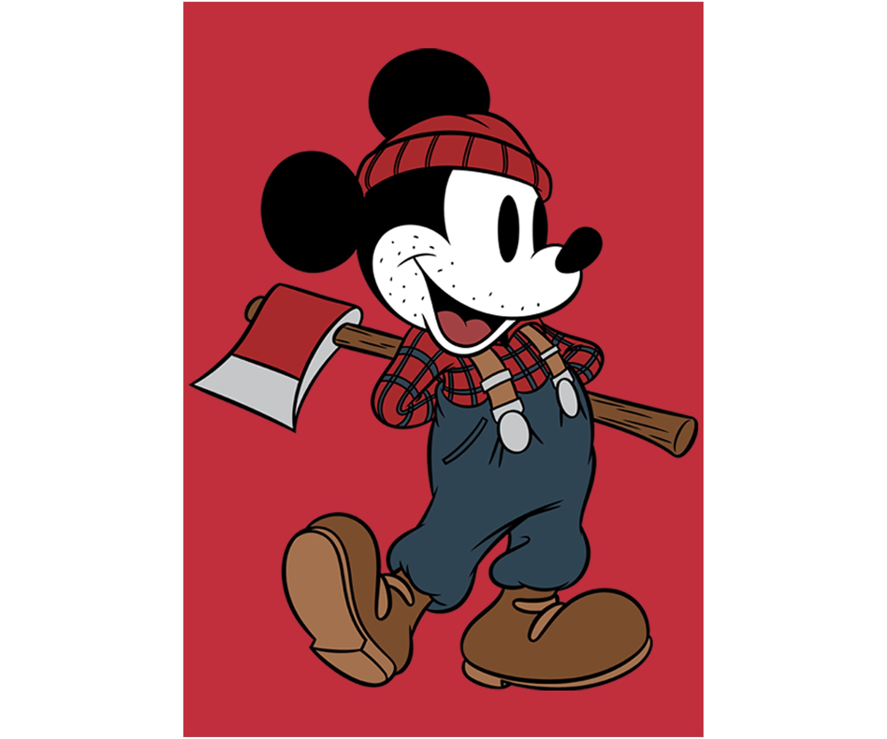 Lumberjack Mickey Crew Fleece Graphic Sweatshirt