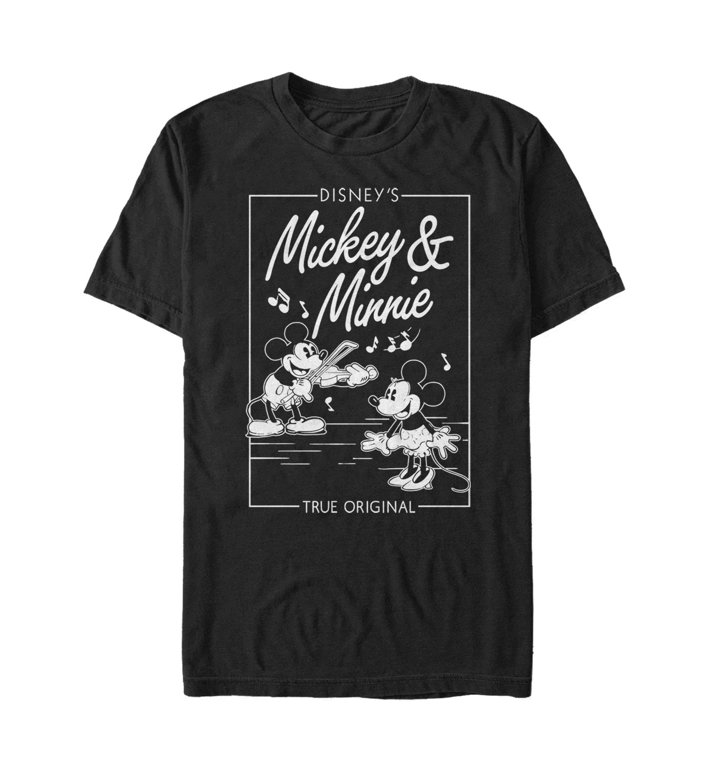 Mickey Minnie Music Cover Graphic T-Shirt