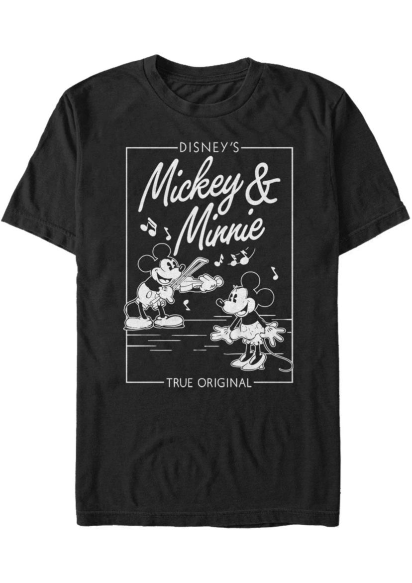 Mickey Minnie Music Cover Graphic T-Shirt