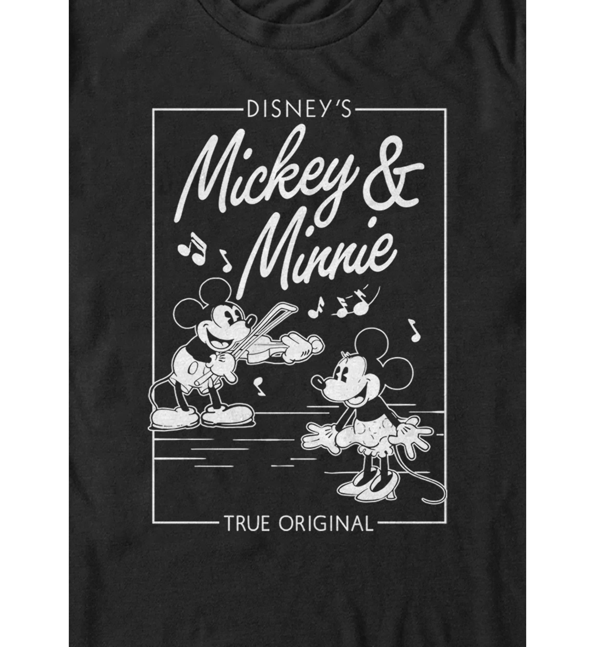 Mickey Minnie Music Cover Graphic T-Shirt