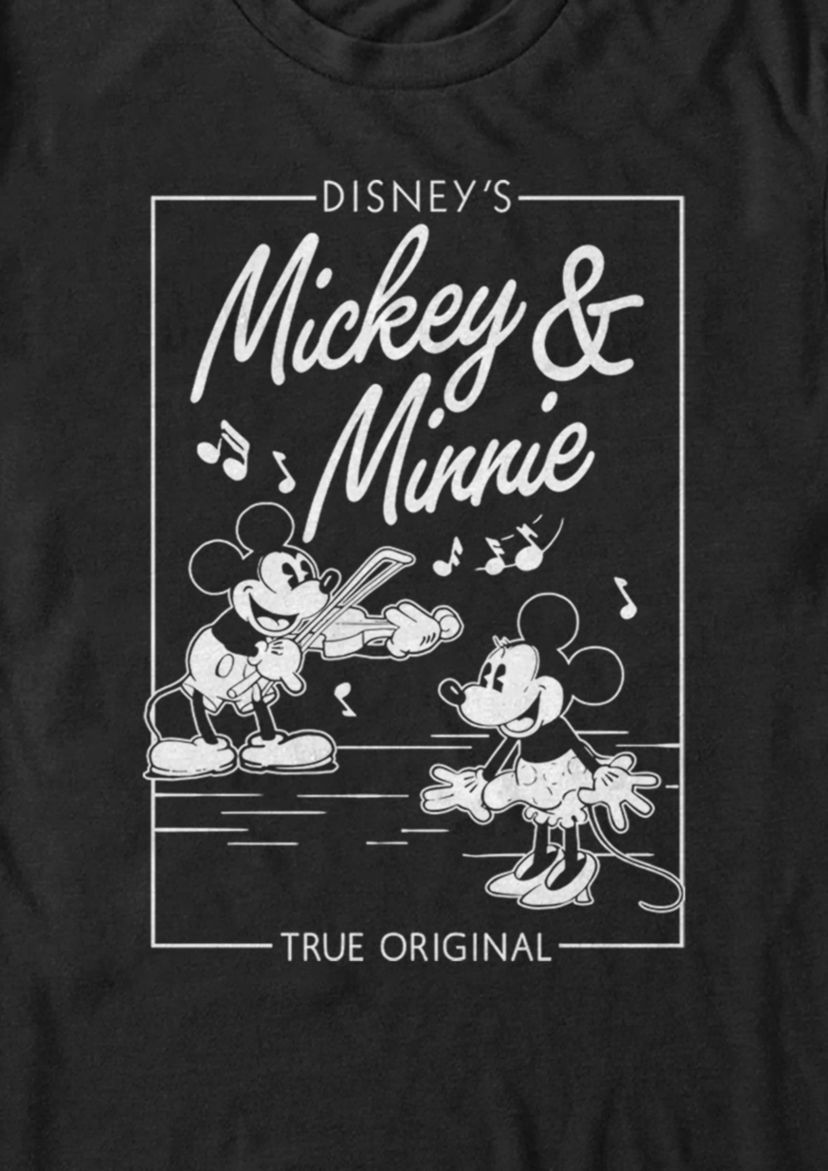 Mickey Minnie Music Cover Graphic T-Shirt
