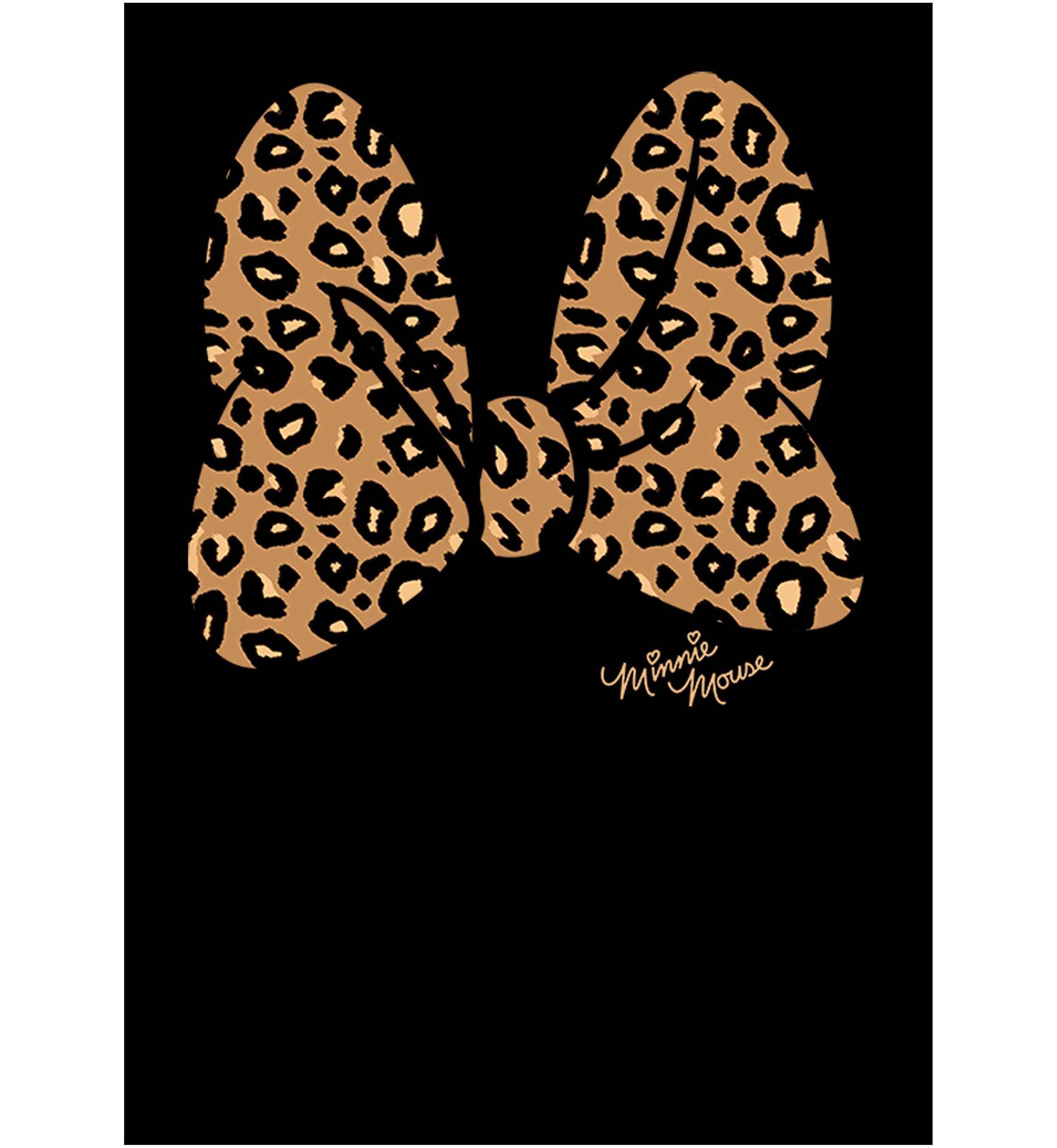 Animal Print Bow Graphic Crew Fleece Sweatshirt