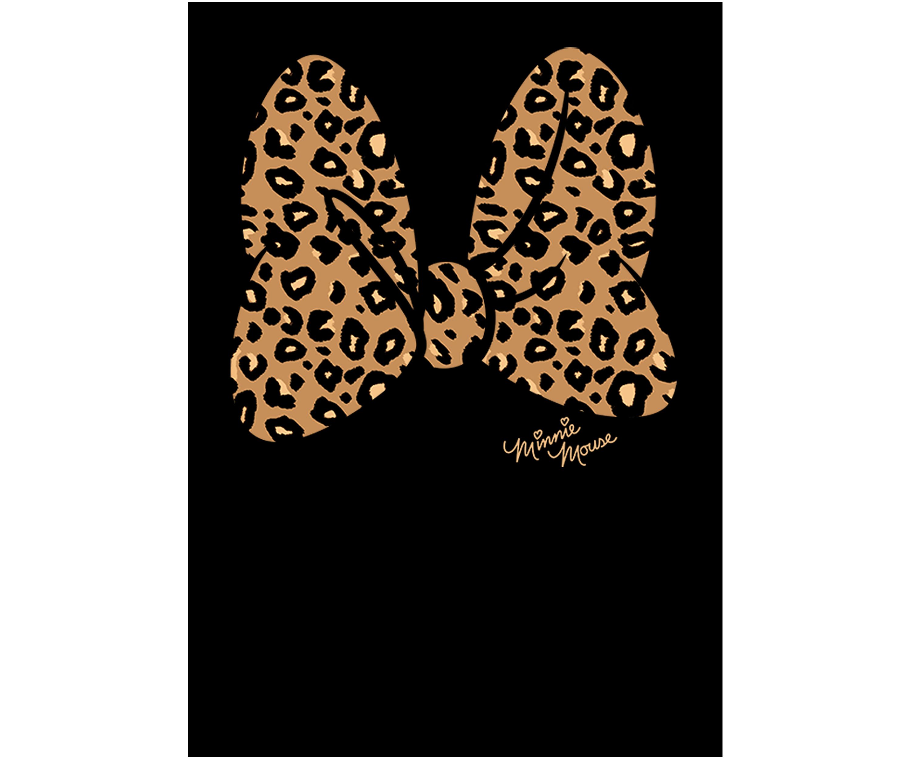 Animal Print Bow Graphic Crew Fleece Sweatshirt