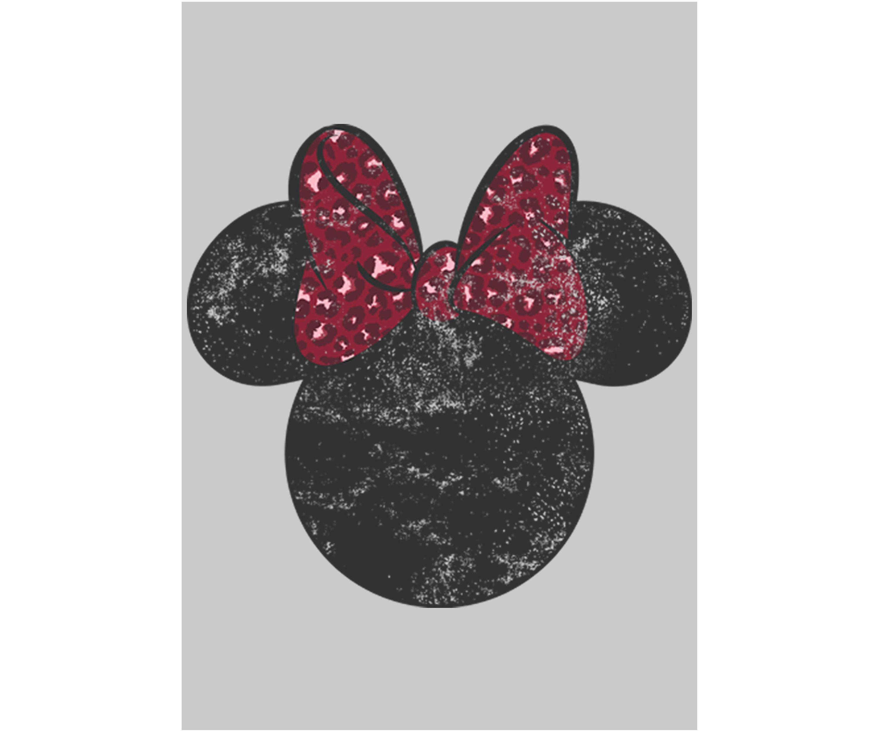 Minnie Leopard Bow Crew Fleece Graphic Sweatshirt